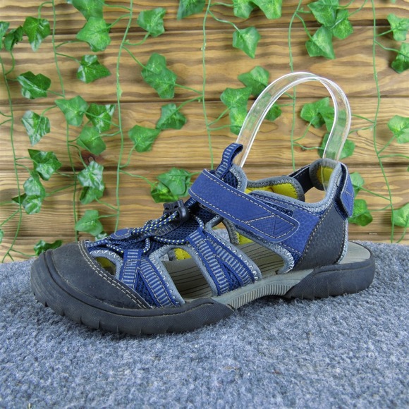 Sonoma Fisherman  Boys Y 4 Medium Sandal‎ Blue Synthetic Drawstring - Picture 1 of 6
